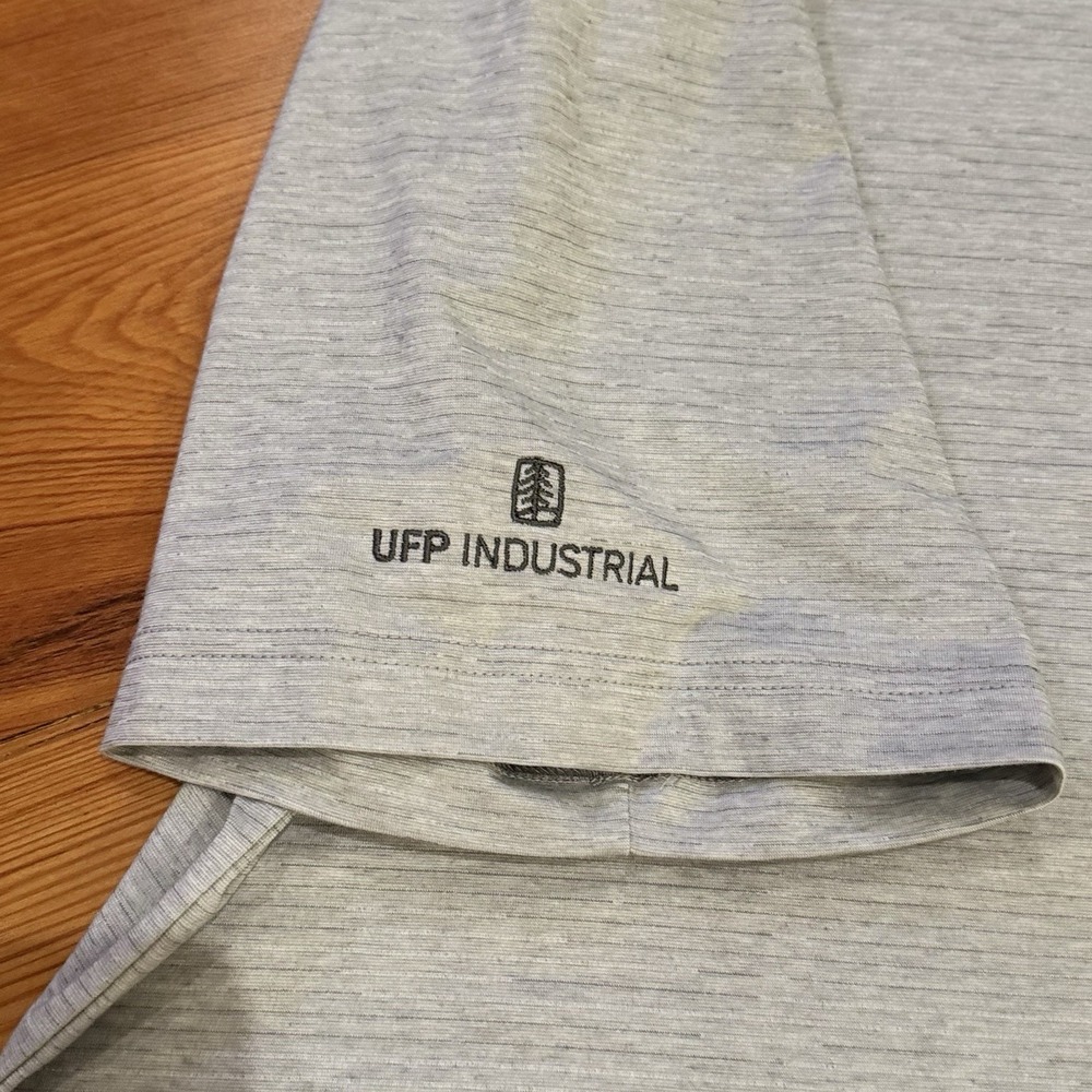 TravisMathew UFP Industrial Cotton Polo Shirt Mens XXL Gray Heather Golf - Picture 4 of 10
